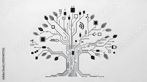 Hand drawn technology evolution sketch – Suitable for history of tech, engineering workshops, or startups.