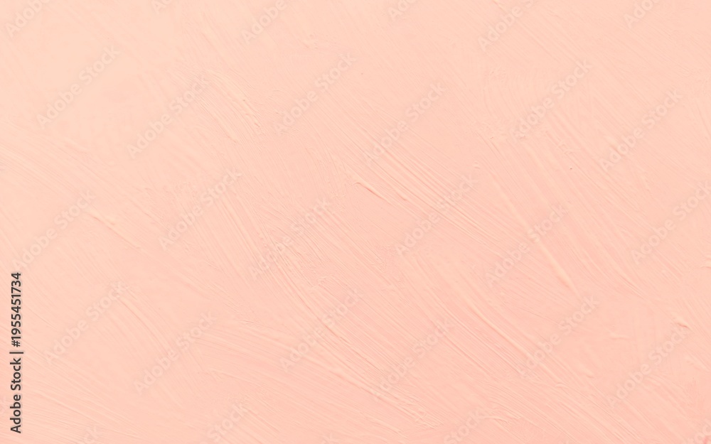 Fototapeta premium Pink painted wall texture background with brush strokes and rough surface