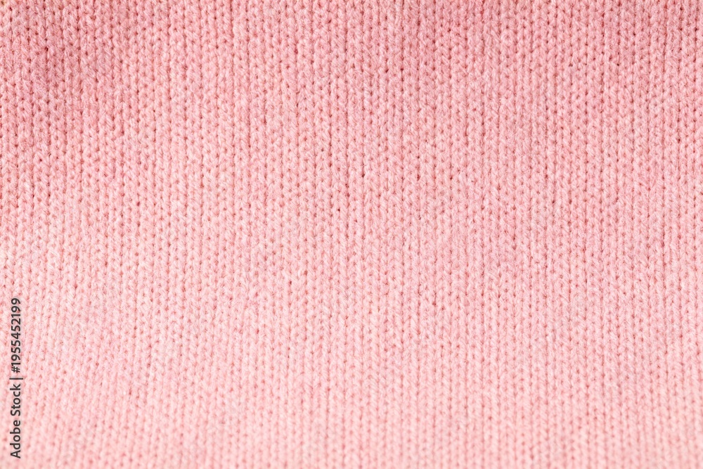 Fototapeta premium Pink Knitted Fabric Texture