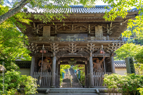 Entrance gate of Daisho-in Temple on Miyajima Island, Japan