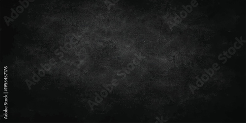 Scratched vintage black chalkboard with a dirty grunge texture and a blank dark concrete wall pattern on a white alpha channel backdrop