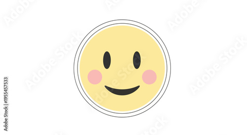 Smiling Face Emoticon with Blush.