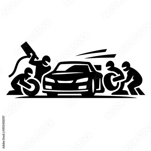 Nascar Pit Stop Icon