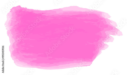 ピンクのブラシストローク 水彩風ペイントテクスチャ 透過ベクター素材 / Pink brush stroke watercolor paint texture isolated vector