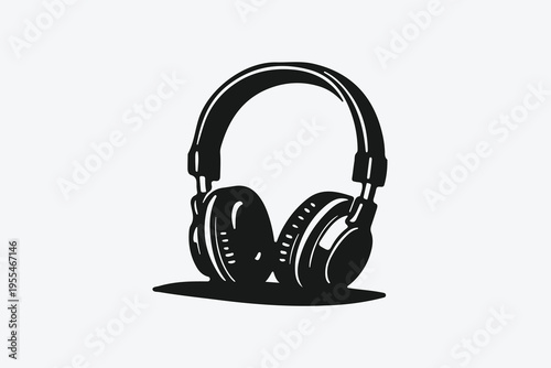Headphones vector Illustration
