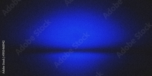 deep blue neon glow burst with soft radial light and grainy noise texture, futuristic digital background for banner and modern ui design