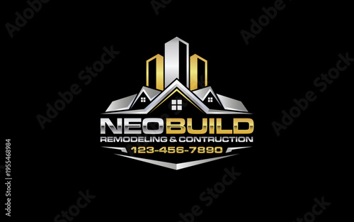 Illustration vector graphic of remodeling and construction, home repair and Building renovation logo design template