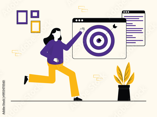 Business Analytics Illustration Set – Data Visualization, Growth Strategy, KPI Dashboard, Financial Charts Flat Vector Characters