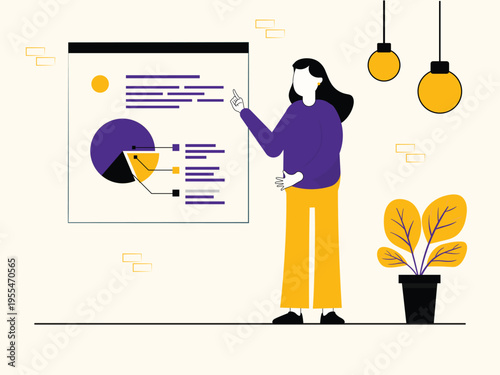 Business Analytics Illustration Set – Data Visualization, Growth Strategy, KPI Dashboard, Financial Charts Flat Vector Characters