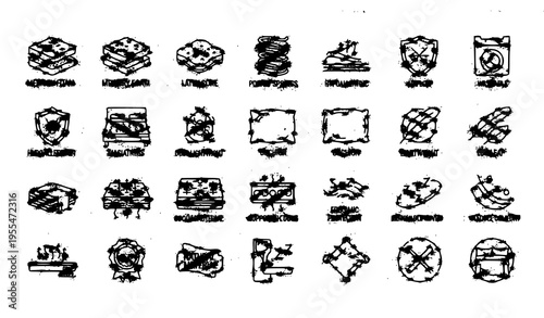 Sleep and mattress line icons collection with breathable foam latex pocket spring and washable bedding vector