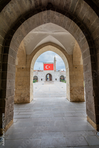 Historical Silahtar Mustafa Pasa Inn in Battalgazi Town of Malatya Province. Battalgazi is historical Town in Turkey
