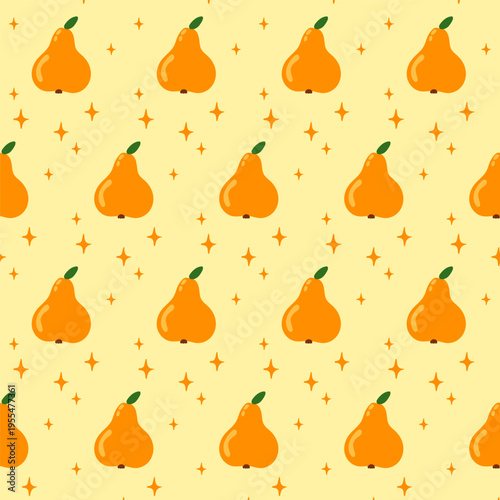 Cartoon Fun Fruit Seamless Pattern Background. Vibrant Retro Wrapping Paper Print. Colorful Party Wallpaper Design. Fashionable Bold Tropical Textile Positive Festive Fabric. Happy Summer Holiday Art