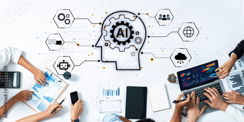 Slika na platnu AI governance connects enterprise data, cloud and collaboration for trusted automation