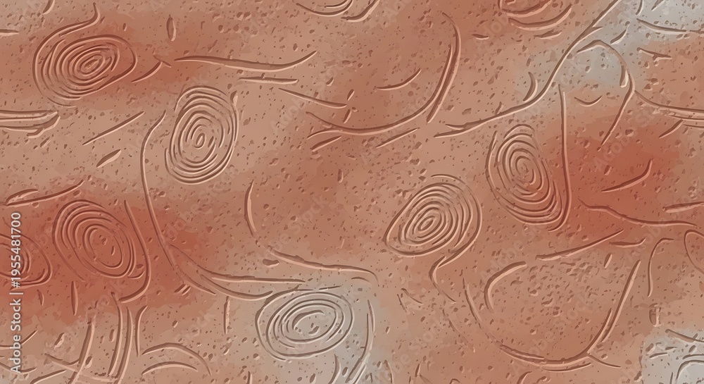 Fototapeta premium Textured Abstract Surface with Swirled Patterns in Warm Earth Tones