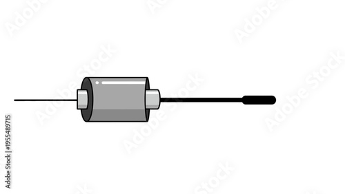 Capacitor Electronic Component Isolated White Background.