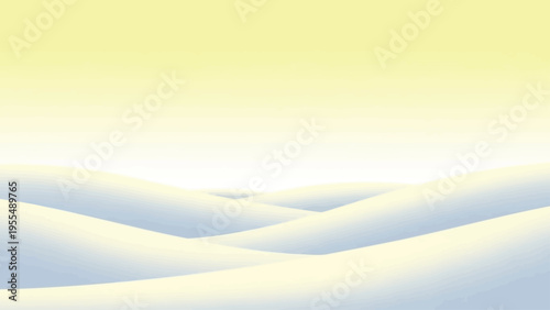 Soft White Sand Dunes Landscape Scene.