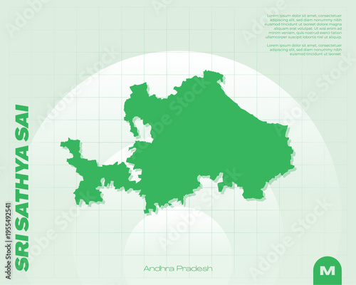Premium, fully editable vector map of Sri Sathya Sai district, Andhra Pradesh.
A versatile illustration with scalable layers, perfect for professional geographic design and customisation.