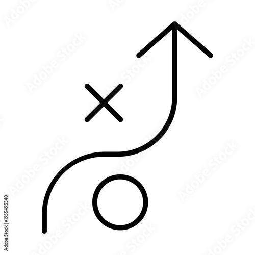 Roadmap icon vector. Business strategy illustration sign. Route symbol. Strategy logo. 