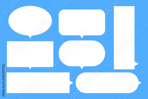 吹き出し セット フレーム 会話 アイコン 素材 イラスト