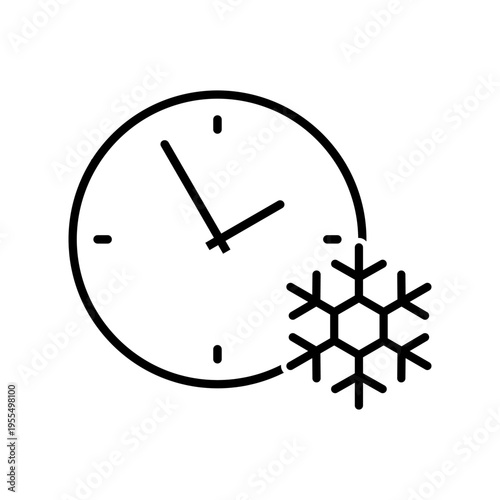 Winter icon vector. Snowl Illustration sign. Cold weather symbol. Cold logo.
