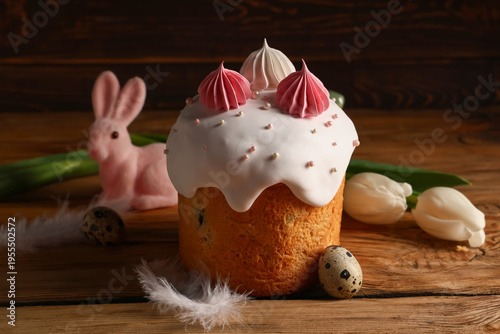 Sweet Easter cake with meri...