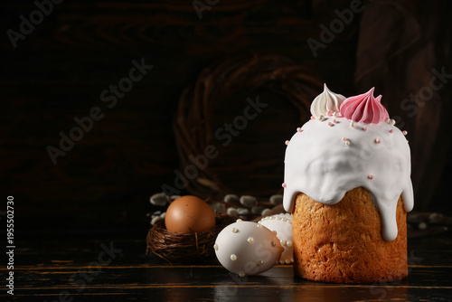 Sweet Easter cake with meri...