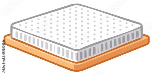 Orthopedic mattress with memory foam and box spring for comfortable sleep