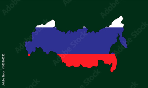 Russia, land territory, Russian flag,