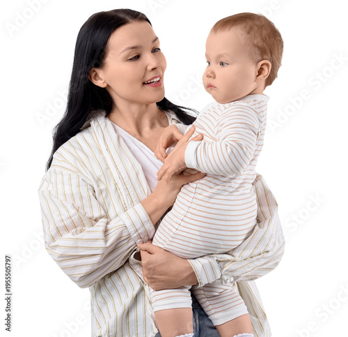 Young mother with her littl...