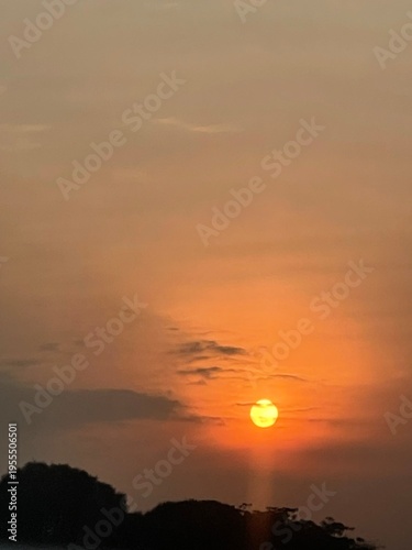 sunset in the mountains