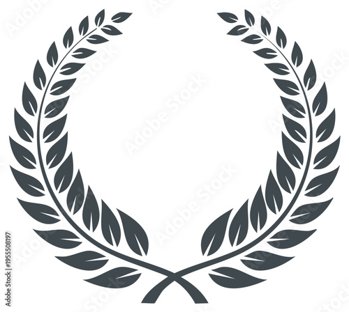 Classic Laurel Wreath Symbol of Victory Achievement and Recognition