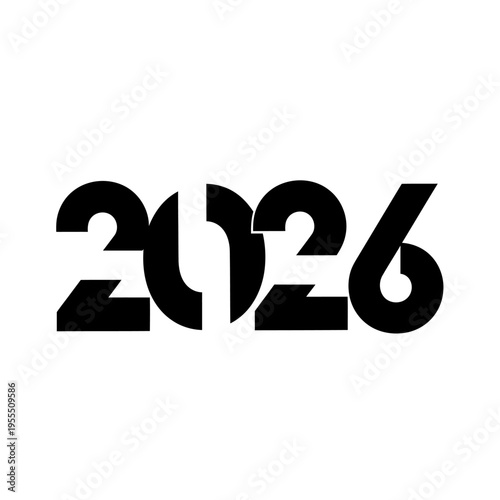 Bold and Modern Year 2026 Graphic Design with Unique Typography Style