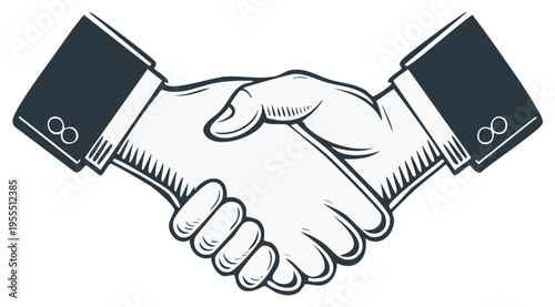 Illustrative Handshake Symbolizing Agreement and Collaboration in Business Transactions