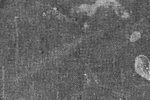 Fotografi Close up image CMYK dots on newsprint