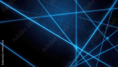 Abstract neon blue light lines crossing a dark, textured background, perfect for futuristic event invitations or technological presentations