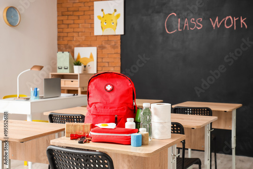 Emergency backpack, first a...