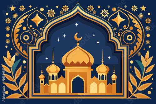 vector illustration of mosque