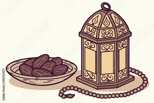 vector illustration of an old wooden bird