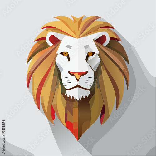 Minimalistischer Löwe (Logo-Stil)