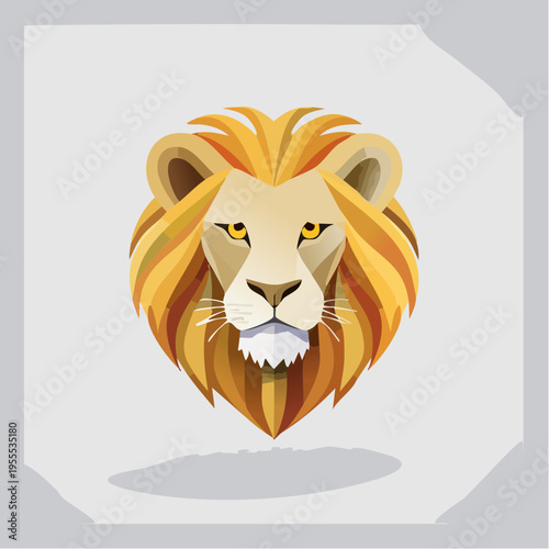 Minimalistischer Löwe (Logo-Stil)