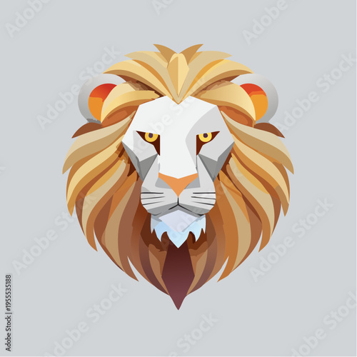 Minimalistischer Löwe (Logo-Stil)