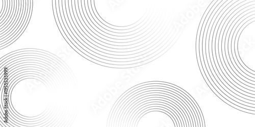 Blue abstract background with glowing circles. Swirl circular lines pattern. Geometric spiral. Twirl element. Modern graphic design. Futuristic technology concept.