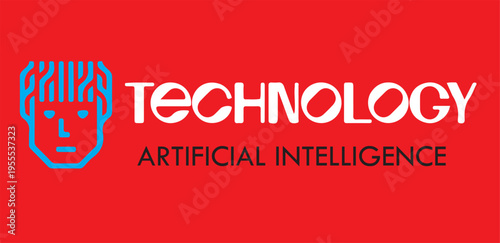 Artificial Intelligence and Technology Digital Logo Concept