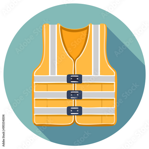 High Visibility Vest with Reflective Strips for Safety Work
