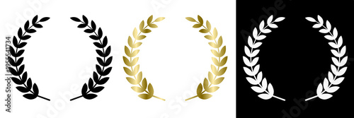 laurel wreath decorative graphic for your design