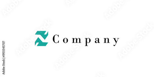 Modern Z company logo with a green and black color scheme on a white background