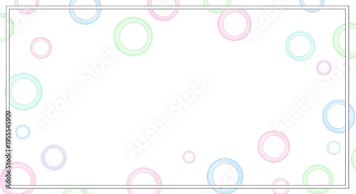 Colorful Bubbles Floating in Air.