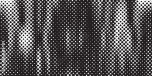 Monochrome halftone background with a gradient of dots creating a modern and minimalist design element EPS vector