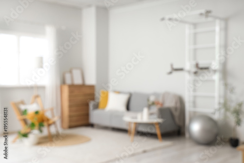 Interior of room with moder...