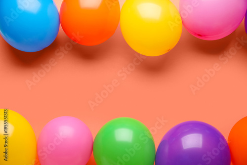 Many colorful air balloons ...